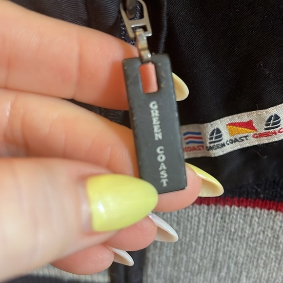 Green Coast Yachting Outfits Sweater Quarter Zip Merino Wool Alpaca Blend Italy - Picture 3 of 10